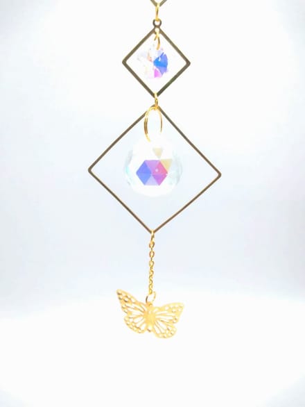 Suncatcher Vlinder - Regenboogkristal Zonnevanger - Raamdecoratie