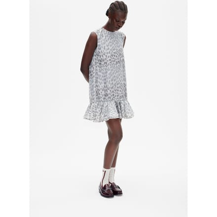 Baum und Pferdgarten Agnese Dress Grey Office Leopard Größe: 36 | Minikleider Outlet | Damen | Grau