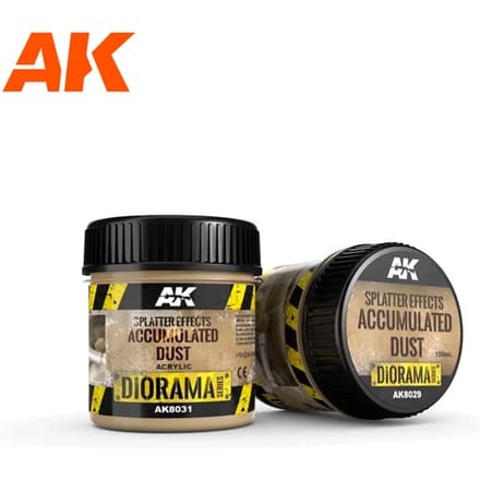 Modelverf AK Interactive Dioramas Splatter Effects Accumulated Dust