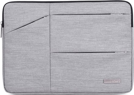 Canvas Artisan Laptopsleeve 14 inch - Laptophoes - Grijs