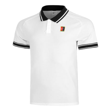Nike Tennispolo voor heren NikeCourt Heritage - Wit- Heren, Wit