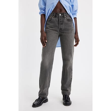 Levi's 501 Straight Jeans Grey Maat: W24L29 | Straight Jeans Outlet | Dames | Grijs
