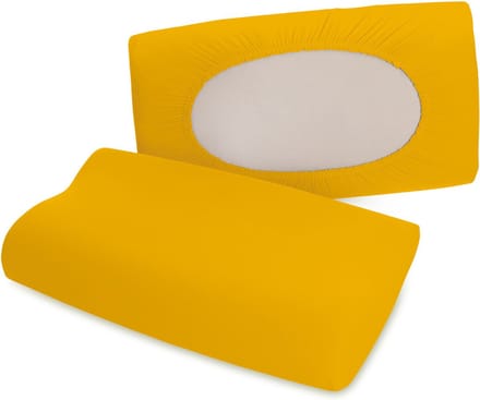 Schlafgut Pure flexible Kussensloop S-XL 196 Yellow Deep
