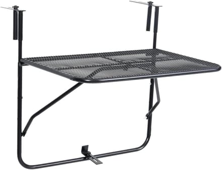 Inklapbare Stalen Balkontafel 60x40 cm - Weerbestendig en Stabiel