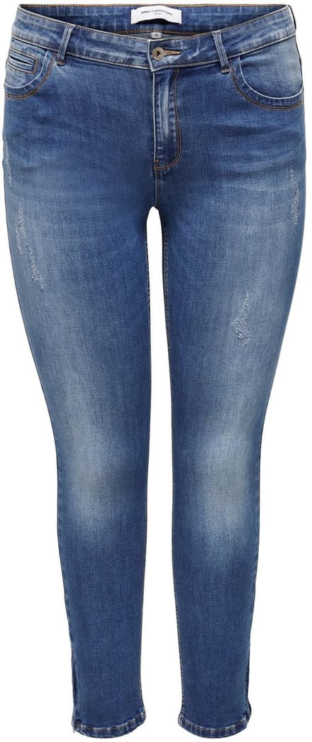 Only Carmakoma Karla Regular Ankle Skinny Spijkerbroek Blauw 42 Vrouw