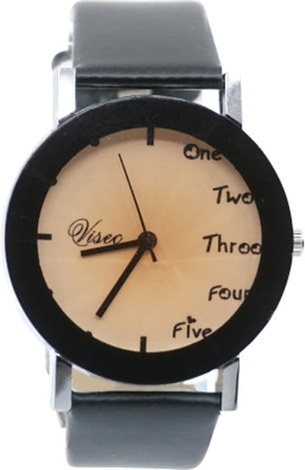 Hidzo Horloge One Two Three Ø 37 mm - Zwart - In horlogedoosje