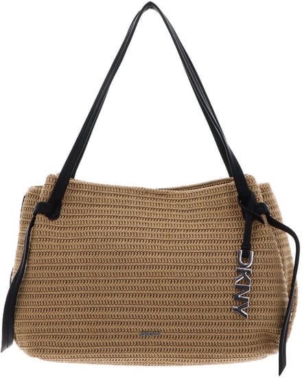 DKNY schoudertas Aisling Tote Bag Natural / Black Lichtbruin