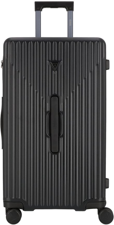 GUESS trolley Olbia Shell Trunk Black zwart 73cm