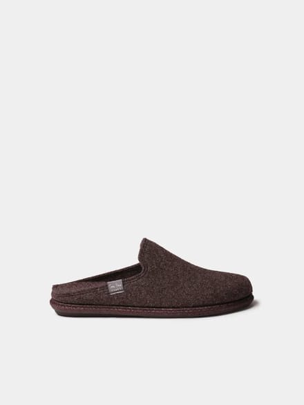Herenslippers van gerecyclede wol | TOMAS-RW