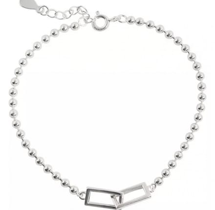 Armband- schakel-zilverkleur - Charme Bijoux