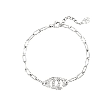 Armband Manchetten - Yehwang - Schakelarmband - One size - Zilver