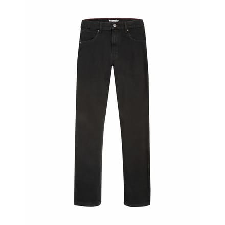 WRANGLER STRAIGHT BLACK RINSE REGULAR JEANS-HEREN