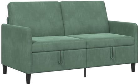 vidaXL - Sofa - met - Opbergruimte - Zeegroen - 152 - x - 78 - x - 87 - cm - Polyester