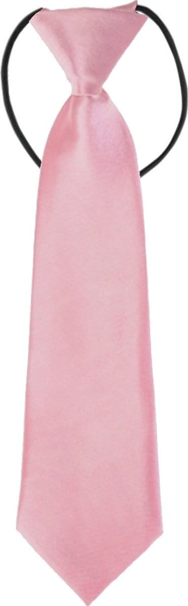 Fako Fashion - Kinderstropdas - Kinder Stropdas - Jongens Stropdas - Das - Effen - Elastiek - Lichtroze