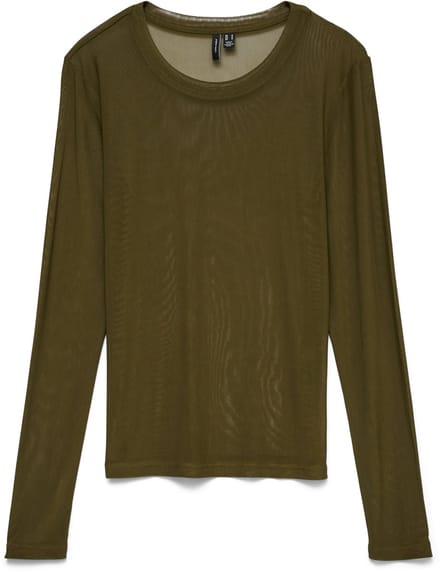 VERO MODA - VMOLIVIA LS MESH TOP EXP - Dames - Lange mouwen shirts