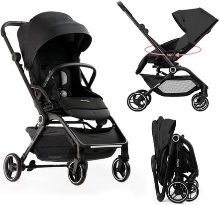 Lichte Wandelwagen met 360° Draaibare Stoel en MagicFold Inklapmechanisme
