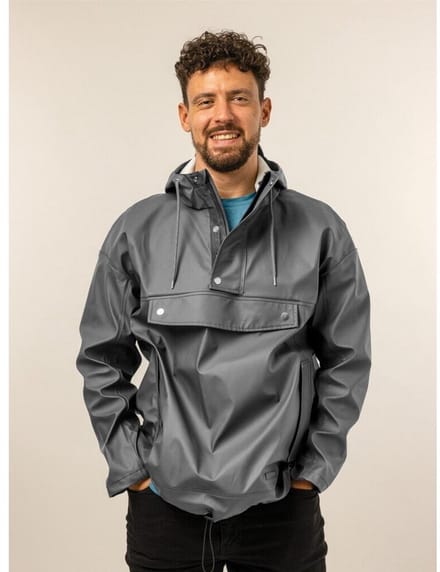 Regenjas Mirage Rainfall Closed Jacket - maat L - gemaakt van polyester soft touch - earl grey