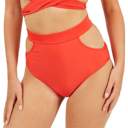 Brave Soul Damesbikinibroekjes met strik aan de achterkant (Rood)
