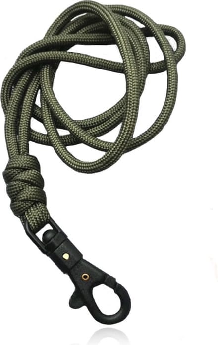 Paracord 50cm met Handige Haak - Army Green Black