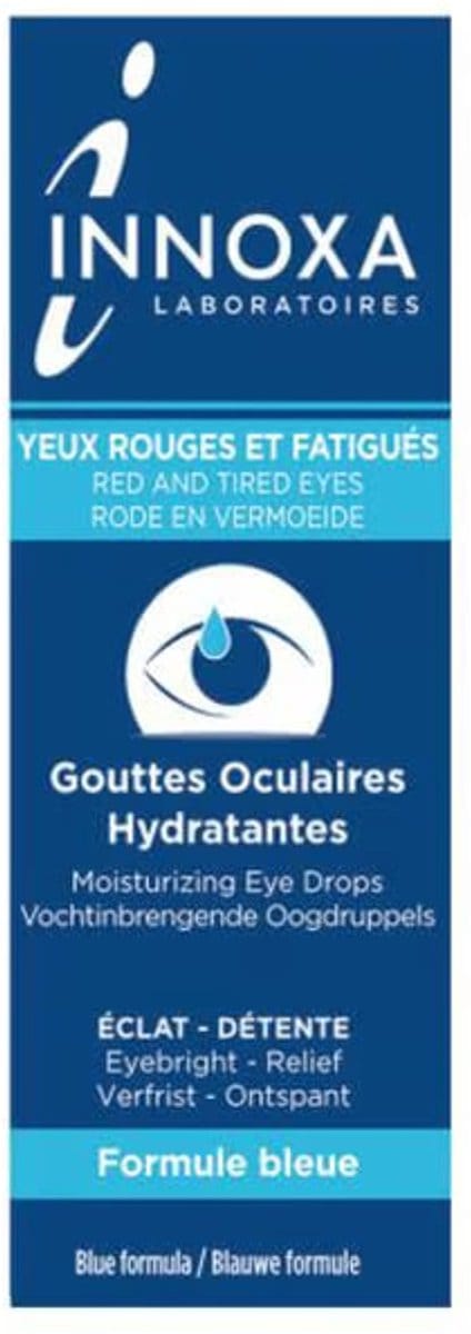 INNOXA Blauw - Hydraterende Oogdruppels - voor Droge - Rode - Geirriteerde Ogen - Triple Action - Conserveermiddelvrij - 2 x 10 ml