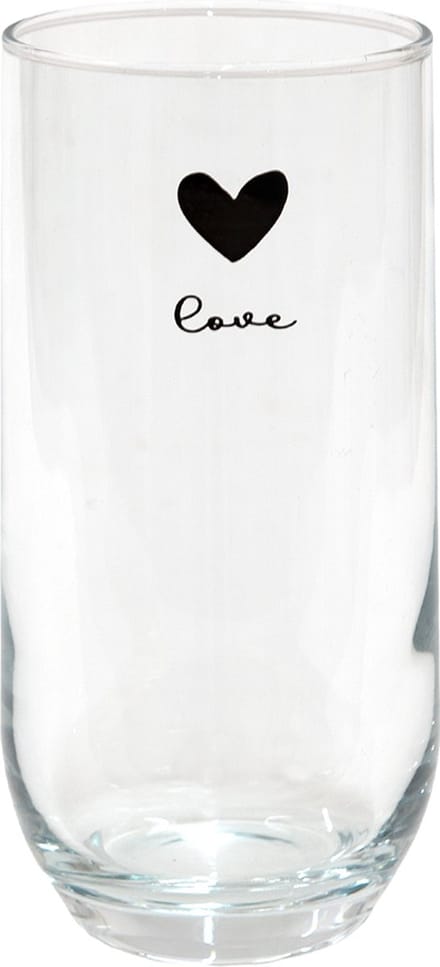 Clayre & Eef Waterglas 280 ml Glas Hart