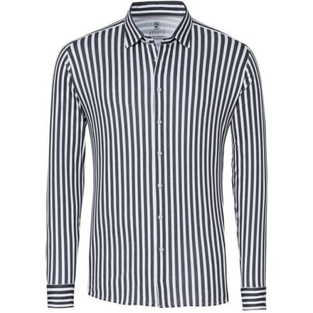 Desoto Overhemd Vertical Stripes Casual Kent Collar Grijs / male