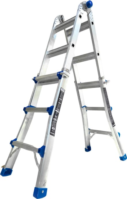 ALDORR Home - Multiladder Uitschuifbare Vouwladder 4x3 - 3,00 meter