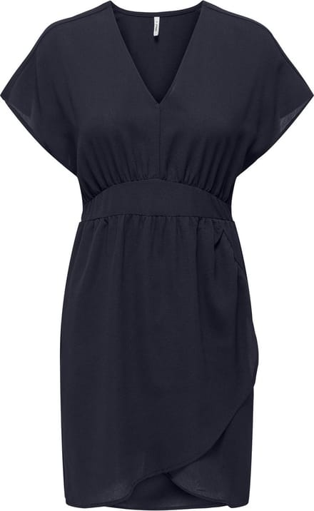 ONLY ONLNOVA LIFE VIS S/S TRACY DRESS SOLID Dames Jurk - Maat XS