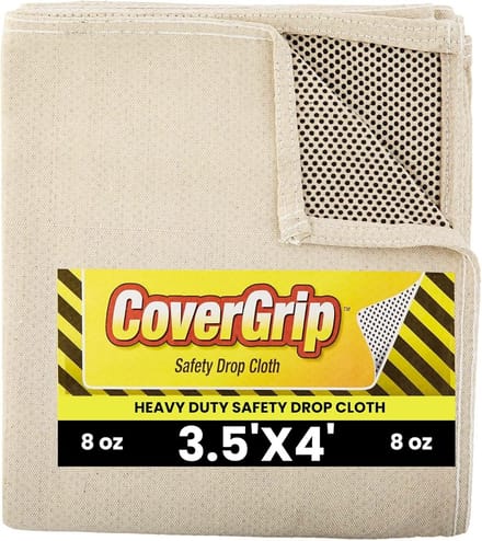 Antislip Canvas Afdekzeil voor Vloerbescherming 107cm x 122cm