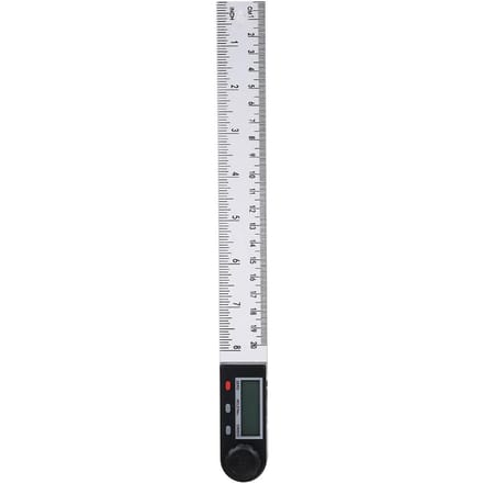 Règle d'angle numérique multifonctionnelle avec écran LCD 360° - Outil de mesure goniométrique et rapporteur électronique - 0-200 mm white