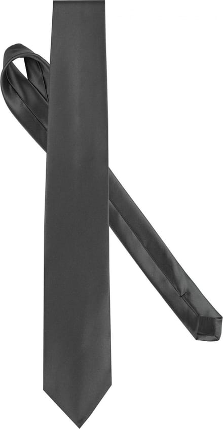 Stropdas Heren One Size Kariban Dark Grey 100% Polyester