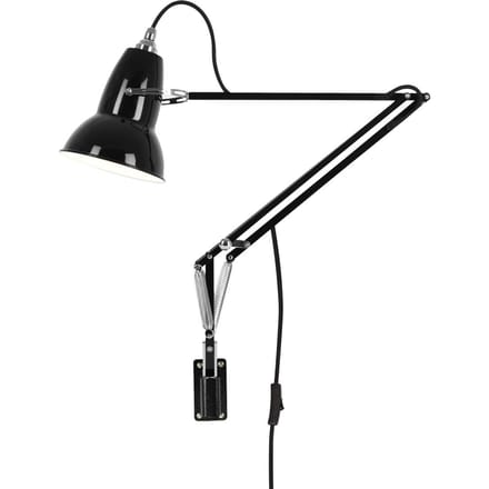 Anglepoise - Original 1227™ Bureaulamp - jet zwart - Ked - met muurbeugel