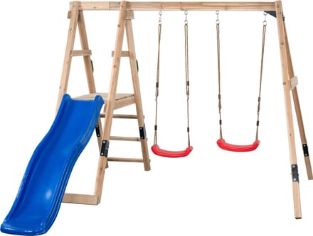 Swingking Schommel Ava Met Glijbaan Blauw 235x274x185cm