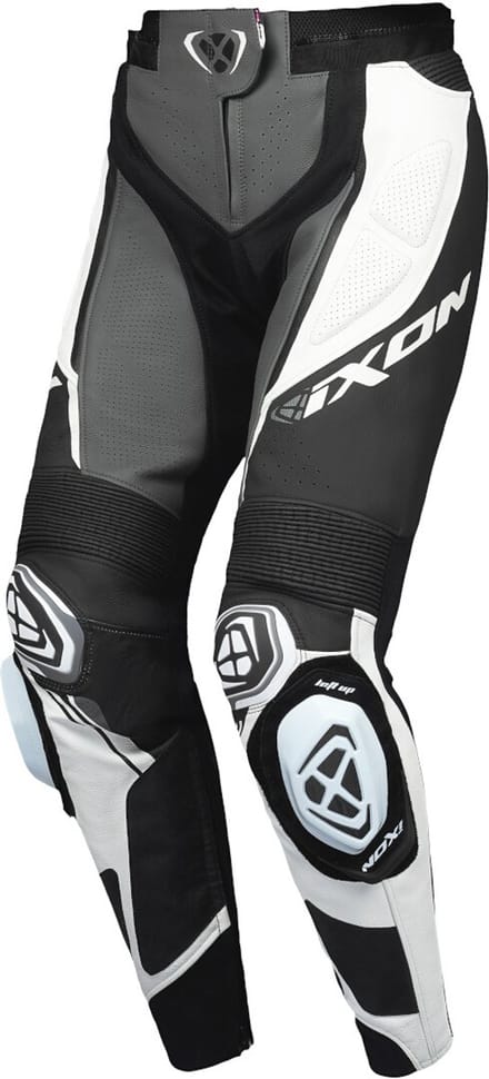 Ixon Vortex 3 PT L Zwart Antraciet Wit Dames Leren Motorbroek - Broek