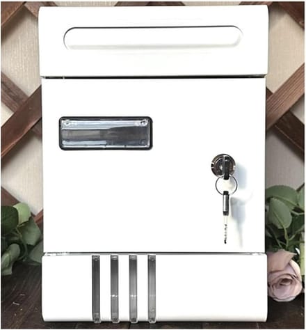 Wandbrievenbus - Brievenposthouder - Post Opslag - Waterdichte Bescherming - 20x6.5x29 cm - Wit