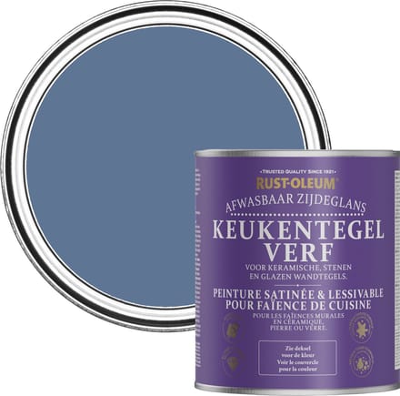 Rust-Oleum Blauw Keukentegelverf Zijdeglans - Blauwe Rivier 750ml