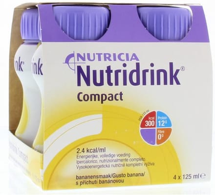Nutridrink Compact banaan - 4 x125 ml