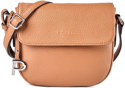 Picard Pure Crossbody tas Leder 19 cm - Dames - cognac