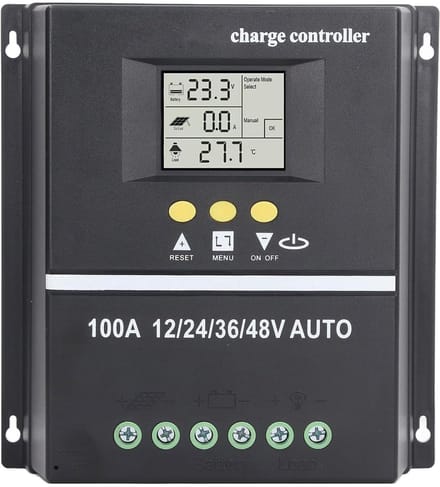 Zonnepaneel Laadregelaar - MPPT Controller - Energiebeheer - 7 Werkmodi LCD - 100A 100V
