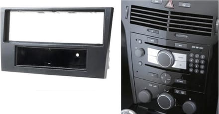 1din autoradio frame Opel Astra (G) kleur zwart