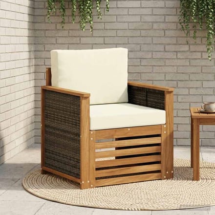 vidaXL - Buiten - Midden - Sofa - Naturel