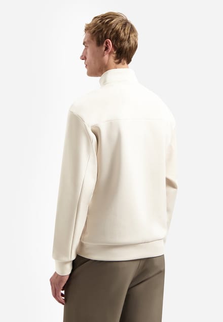 No Excess Sweater half zip interlock desert
