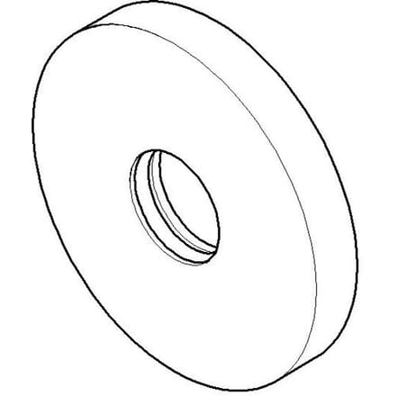 Dornbracht rosette for too large tile cutout