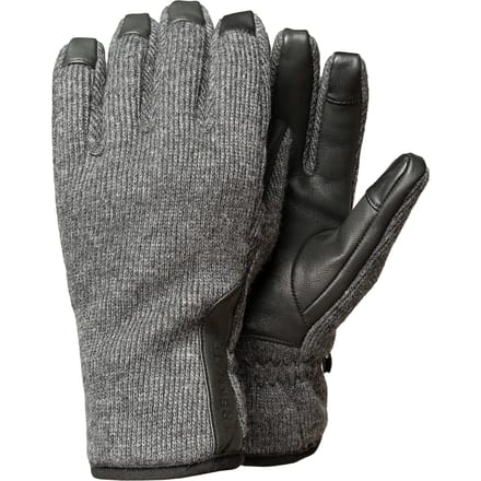 Heren Waterdichte Wolmix Leren Palmen Winter Touchscreen Handschoenen