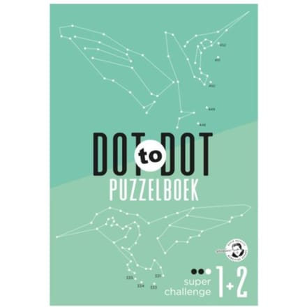 Dot to dot puzzelboek - super challenge 1+2