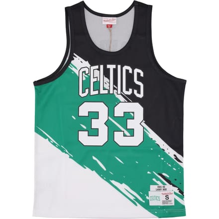Basketbaltype tanktop voor heren Nba Paint Brush Mesh tank nr. 33 Larry Bird Boscel Multi/wit