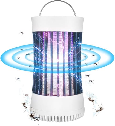 Muggenvanger Elektrisch - Muggenlamp voor Binnen en Buiten - Muggenstekker Ophangbaar - Wit