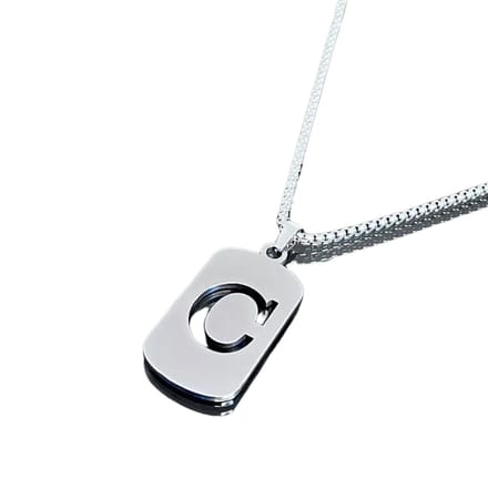 Nivard Ketting - Heren - Staal - Nep zilver - Met Hanger - C