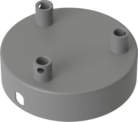 Calex plafondkap 3 snoeren Ø10 cm - beton rond