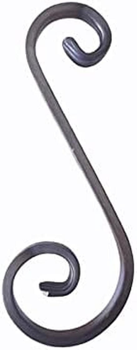Plat IJzer in S-Vorm, Afdeling 14 x 6 mm